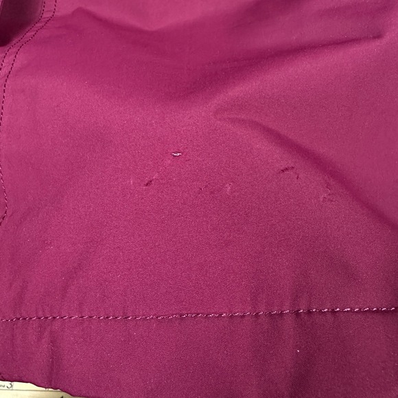 Lands End Jacket Womens L 14–16 Plum Parka Insulated Belted Winter Coat READ - Picture 13 of 16